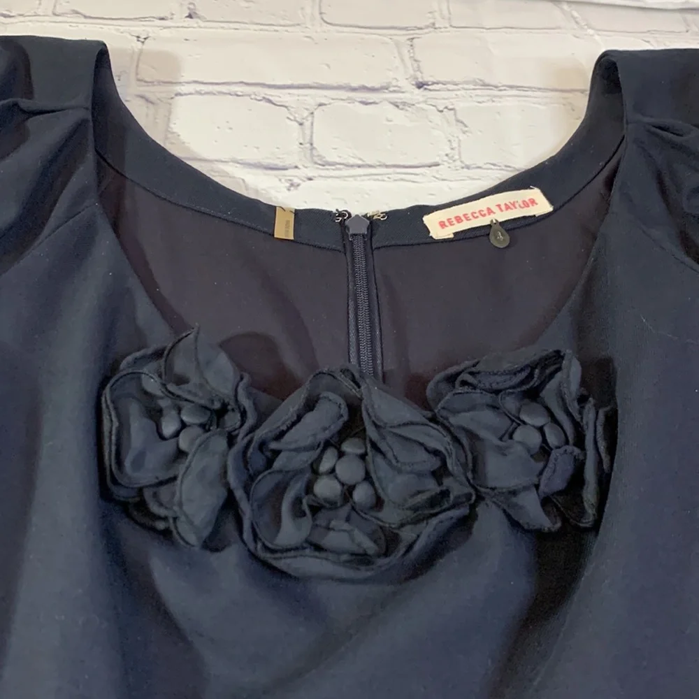 Rebecca Taylor Navy Blue Dress - Picture 4 of 14
